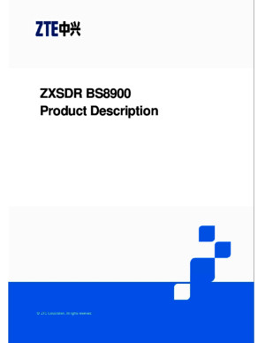 ZXSDR BS8900 Product Description