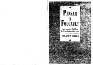 Castro - Pensar a Foucault