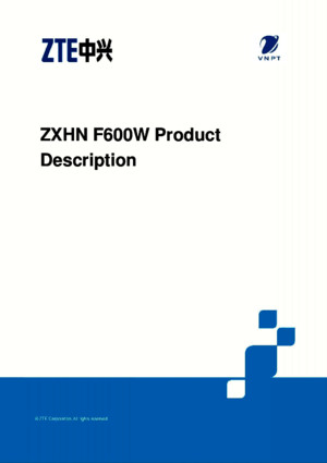 332 ZXHN F600W Product Description