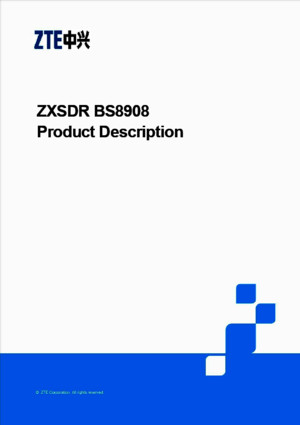 G DER ZXSDR BS8908 Product Description(V10R1) V100 20100708