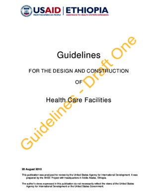 Guidelines for the Design and Construction of Health Care Facilities