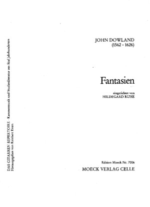 John Dowland - Fantasies Complete Edition Classical Guitar Jz