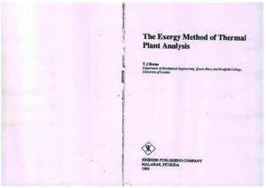 Kotas - The Exergy Method of Thermal Plant Analysis