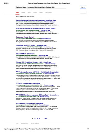 Pedoman Upaya Peningkatan Mutu Rumah Sakit, Depkes, 1994 - Google Searchpdf