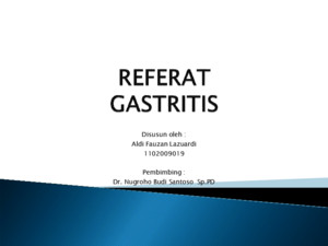 Referat Gastritis Aldi