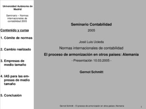 Seminario Contabilidad 2005 José Luis Ucieda Normas internacionales de contabilidad