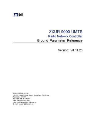 SJ-20120319104909-008-ZXUR 9000 UMTS (V4[1]1120) Ground Parameter Referencepdf