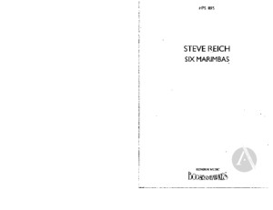 Steve Reich Six Marimbas