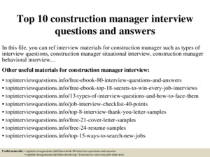 Top 7 contract manager interview questions answers