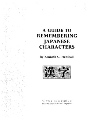 19A guide to remembering Japanese characterspdf