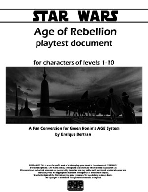 Playtest Age of Rebellion