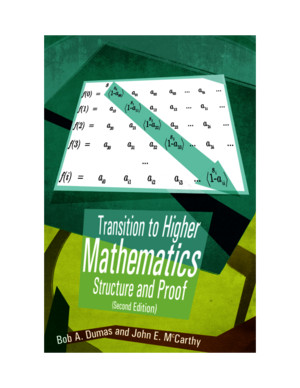 Transition to Higher Mathematics- Structure and Proof (Second Edi