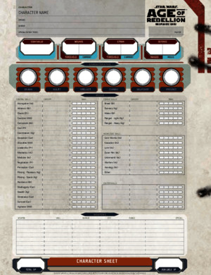 Age of Rebellion - Character Sheet 2